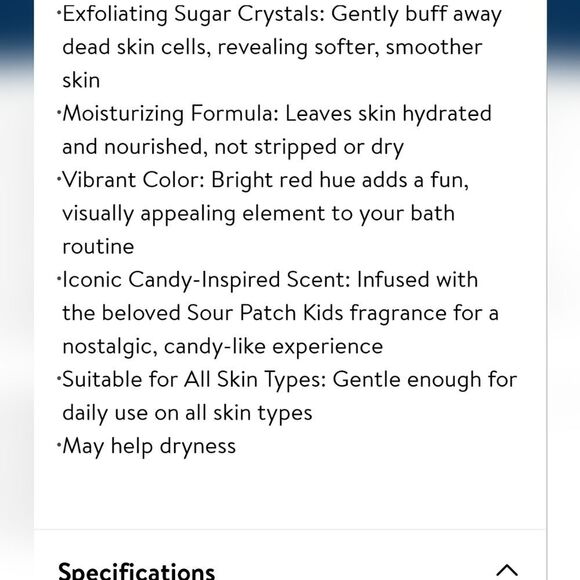 Taste Beauty Sour Patch Kids RedBerry Scented Sugar Scrub - Picture 8 of 8